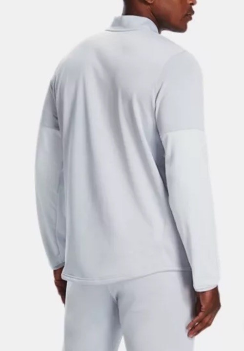 Under Armour ColdGear 1/2 Zip 2 Tone Grey Fleece Lined Comfort Warmth Activewear gallery