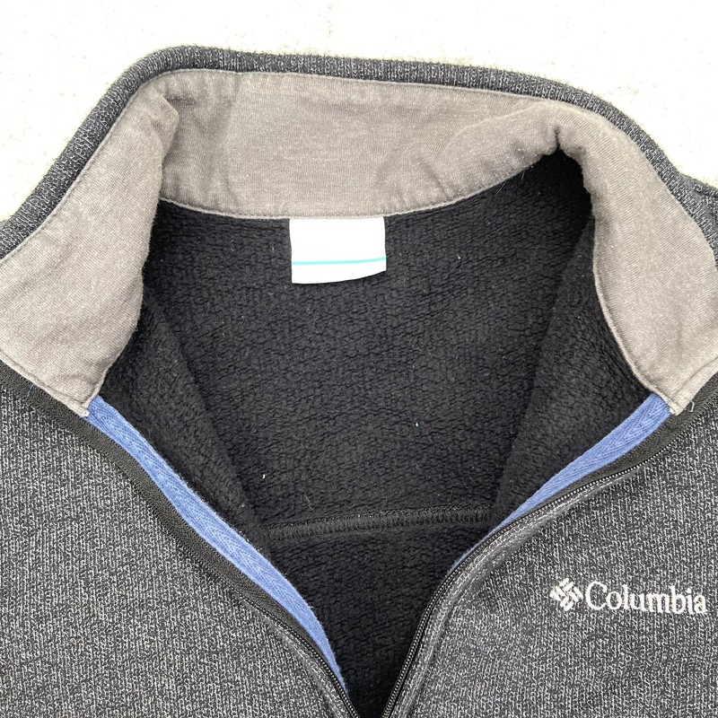Columbia Pullover Mens Medium Gray 1/4 Zip Fleece Lined Mock Neck Outdoor gallery
