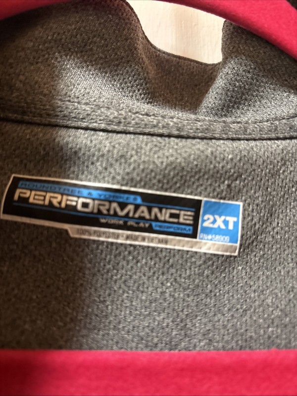 Roundtree And York Performance Workplace 2Xt Quarter Zip Gray Lightweight gallery