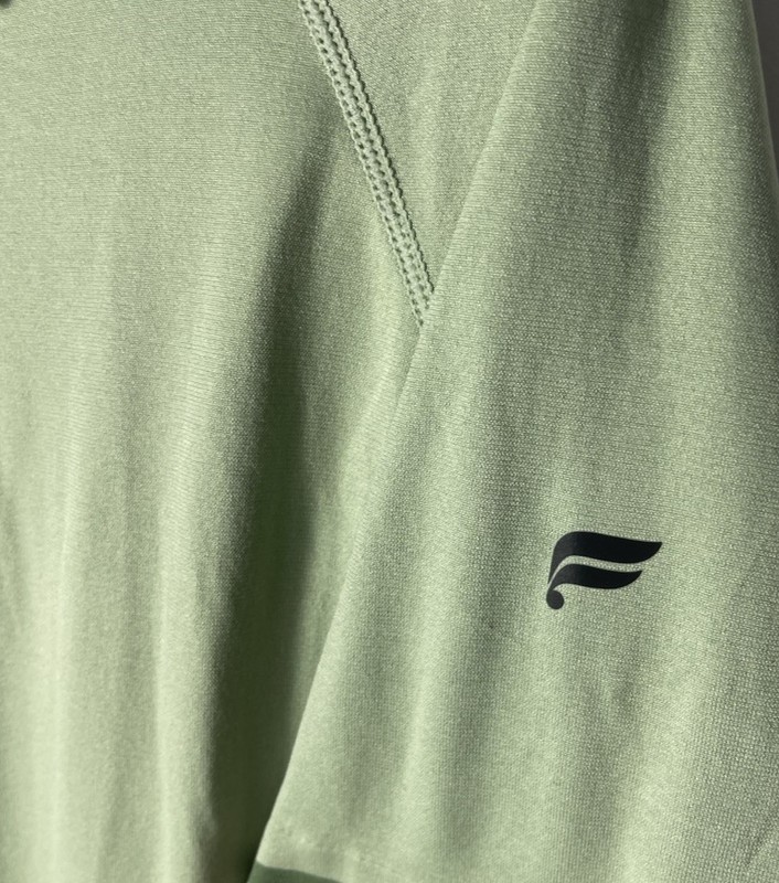 Fabletics Training Day Tipped Polo Thyme Green Men’s Large Athletic Shirt gallery