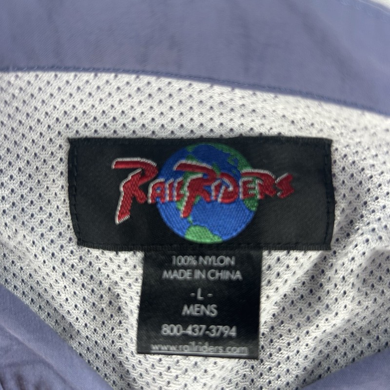 RailRiders Men’s Large Nylon Pullover Jacket Blue Mesh Vented Fishing Hiking gallery