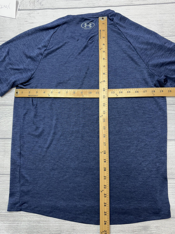 Under Armour Tech Shirt Mens Medium Blue Long Sleeve Athletic Performance gallery