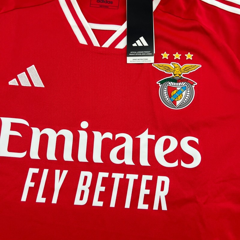 BNWT Benfica Adidas 2023-2024 Home Football Jersey Mens XL Adult Red Shirt gallery