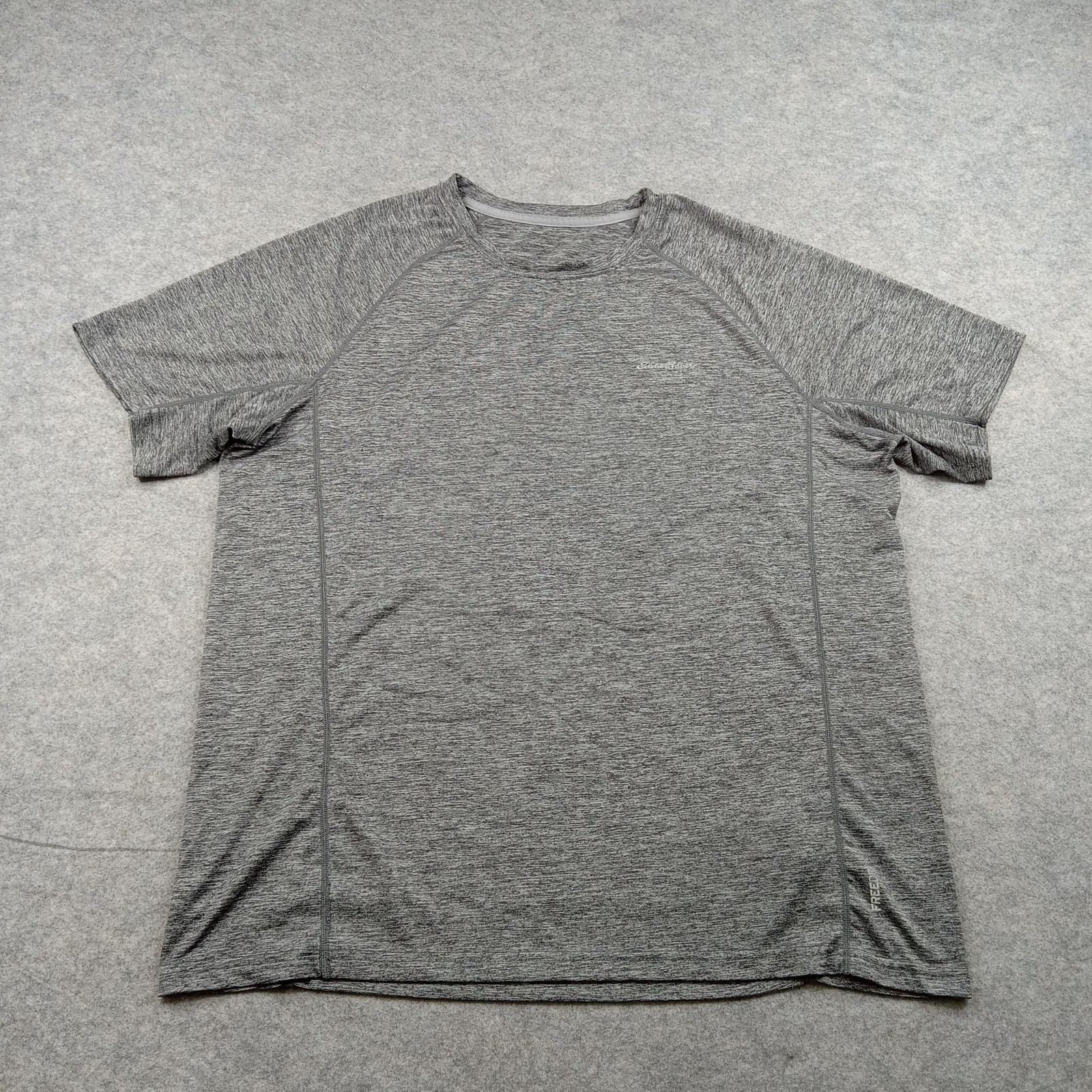 Eddie Bauer Shirt Mens Large Gray Short Sleeve Athletic Performance Top Gym gallery