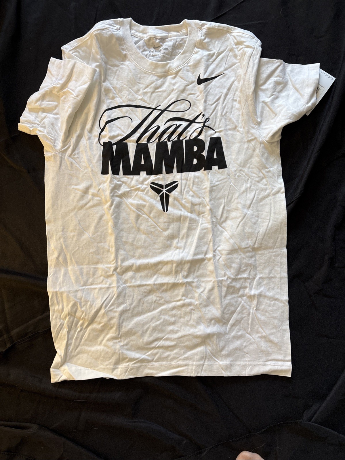 Nike Kobe Bryant That's Mamba White Short Sleeve Shirt Medium NWT HQ1757-100 gallery