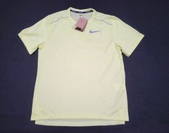 Nike Men’s Dri Fit Miller Running Training Shirt AJ7565-331 Reflective Yellow