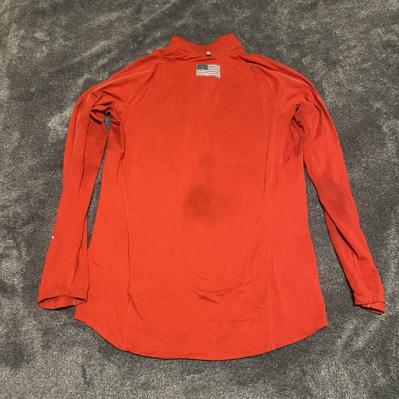 Team USA Performance Pullover Nike 1/4 Zip Dri-Fit Red 512554-657 • Men's Small gallery