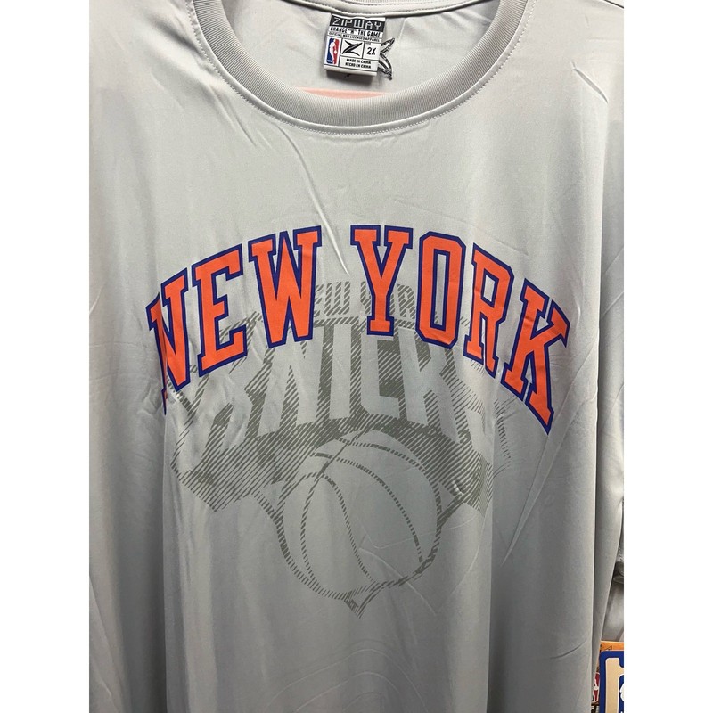 New York Knicks NBA ZipWay Change “N” The Game Tank Cut Off Gray Men 4X NWT gallery