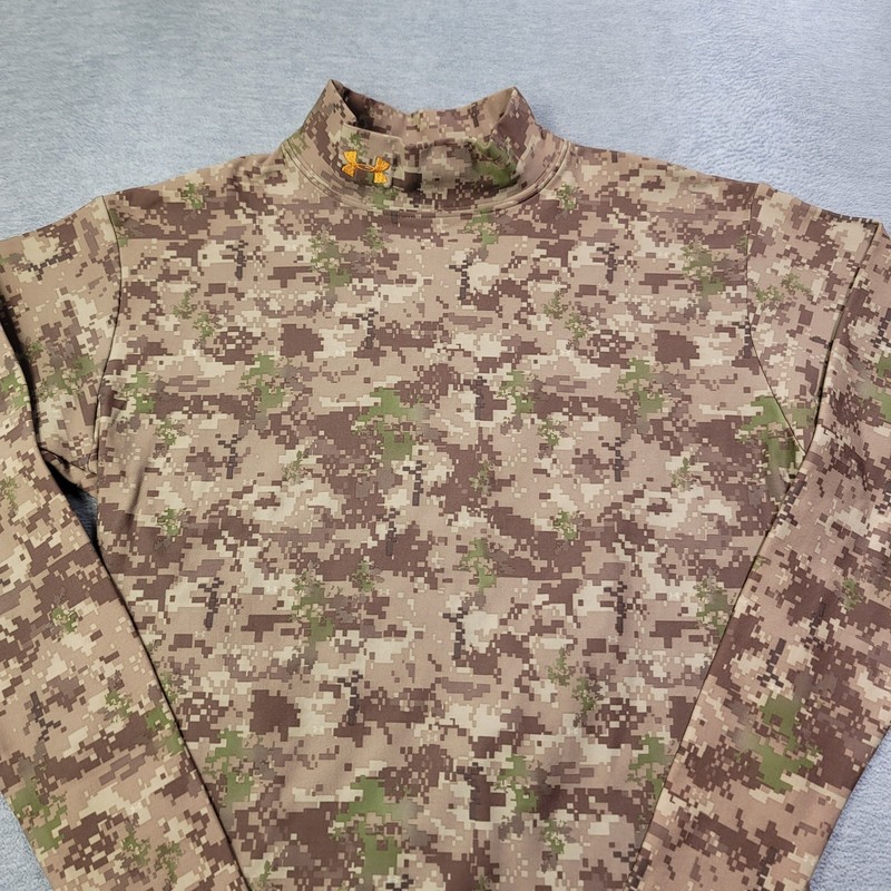 Under Armour Compression Shirt Mens Large Multicolor Camo Performance Logo gallery