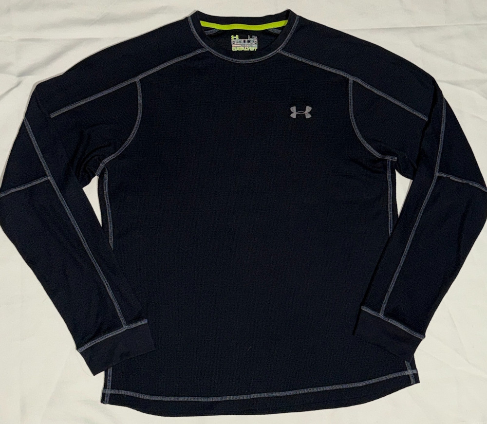 Under Armour All Season Gear Mens L Base Layer Thermal Waffle Catalyst Shirt