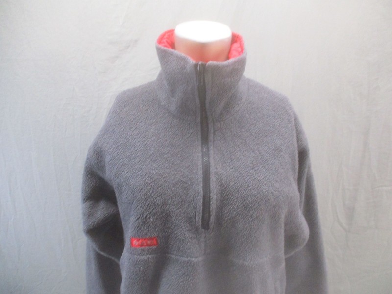 Columbia Size XL Men Gray Sherpa 1/2 Zip Pockets High Neck Outdoor Pull Over 220 gallery