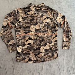 Duofold WarmCtrl Camo Quarter Zip Thermal Base Layer Shirt Hunting Outdoor Mens