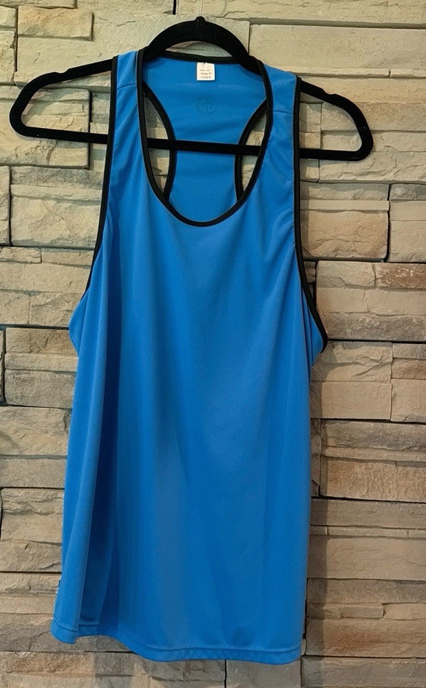 Neleus Pro Blue Men’s Small S Racerback Athletic Tank Top Training Jogging