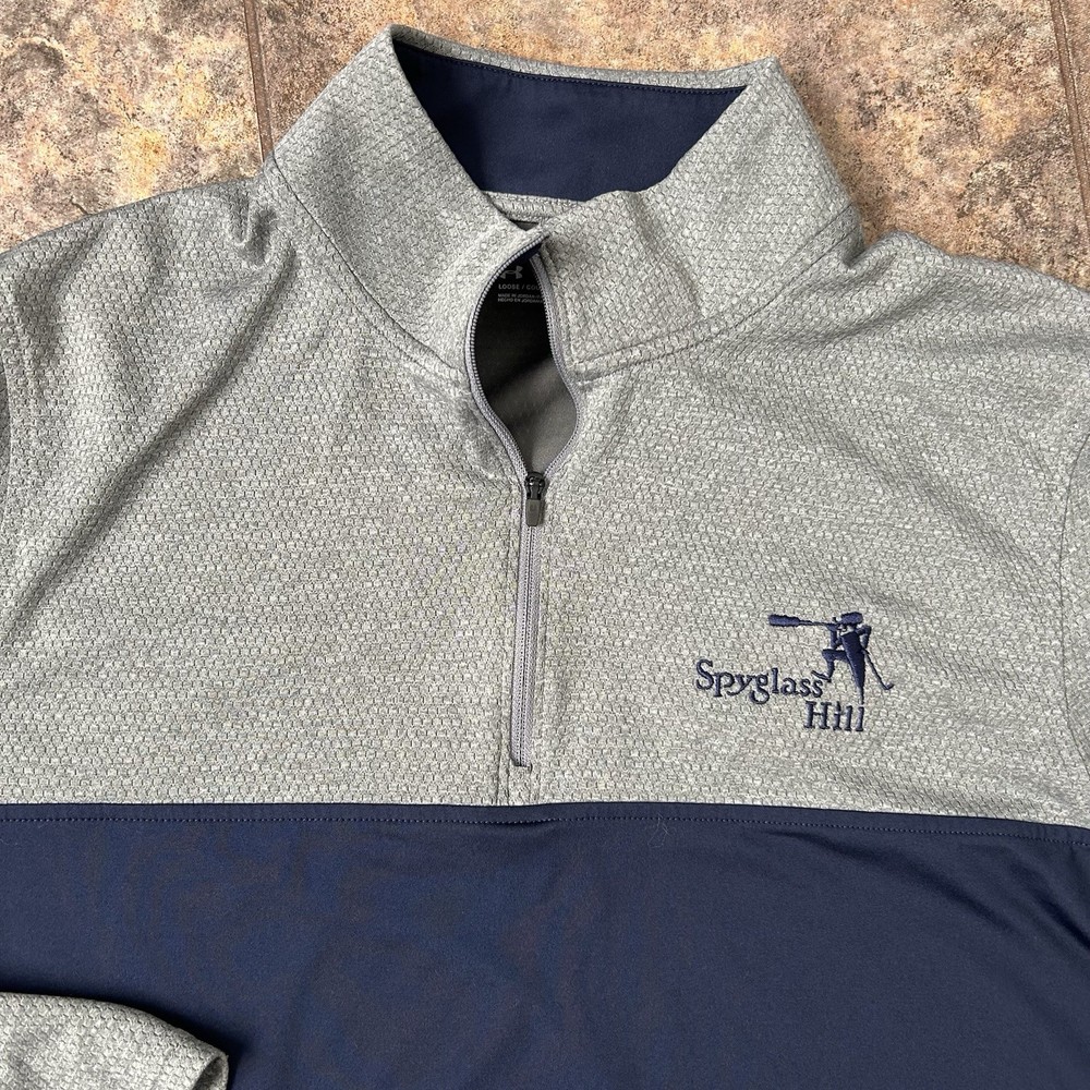 Under Armour 1/4 Zip Pullover Mens L Loose Lightweight Golf Casual