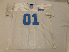 Vintage White & Sky-Blue Limited Platinum Fat Albert Jersey Mens Size XXL RARE