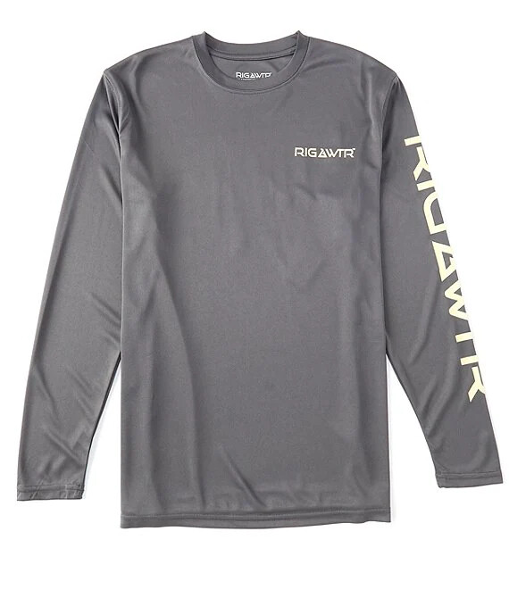 Rig & Water Mountain Rays Long Sleeve T-Shirt Men's Size M NWT UPF 50 Fishing gallery