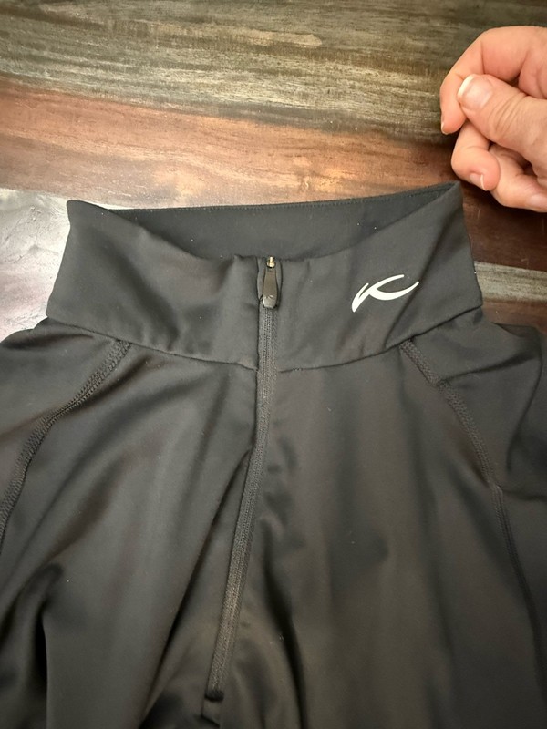 Kjus Pullover Mens 54 XL Black Long Sleeve 1/4 Zip Mock Neck Golf Preppy Hike gallery