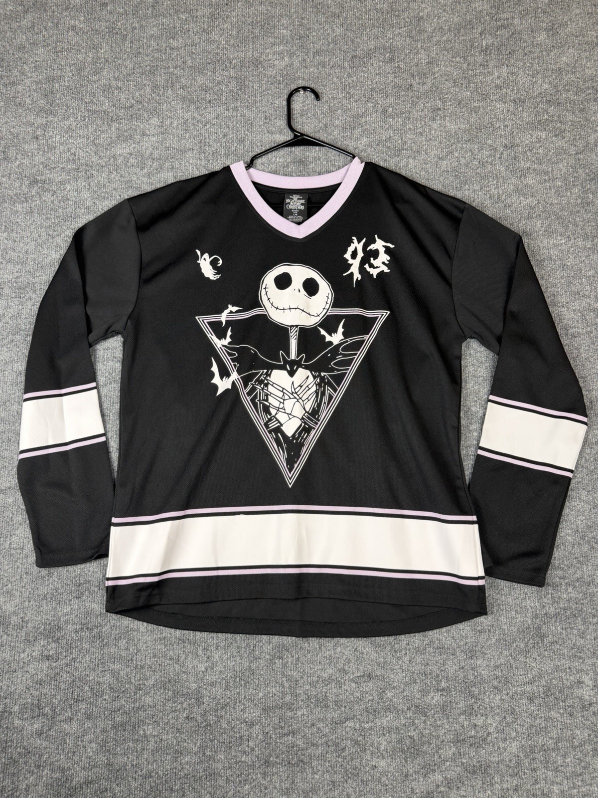 Unisex Nightmare Before Christmas Jack Skellington Hockey Jersey Size L gallery