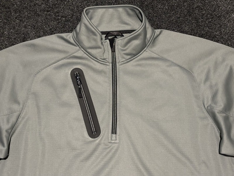 Zero Restriction Pullover Men's M Gray Black Quarter Zip Tour Series Golf Jacket gallery