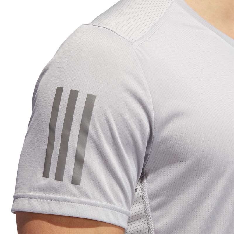 Adidas Own The Run Silver Men’s LARGE Athletic Running Shirt gallery