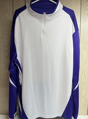 EastBay Polyester Long Sleeve 1/4 Zip Pullover Activewear Shirt Size XL