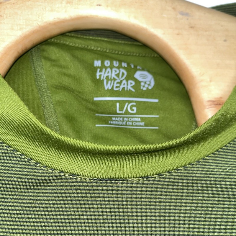 Mountain Hardwear Wicked Tech Performance Long Sleeve Green Large Wicking Hiking gallery
