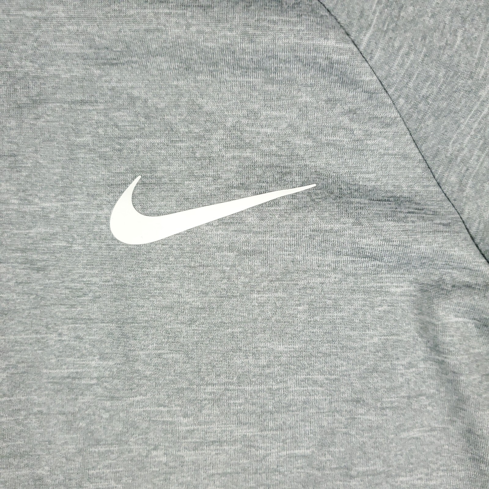 Nike T Shirt Mens Size Medium Gray Swoosh Training Active Short Sleeve gallery