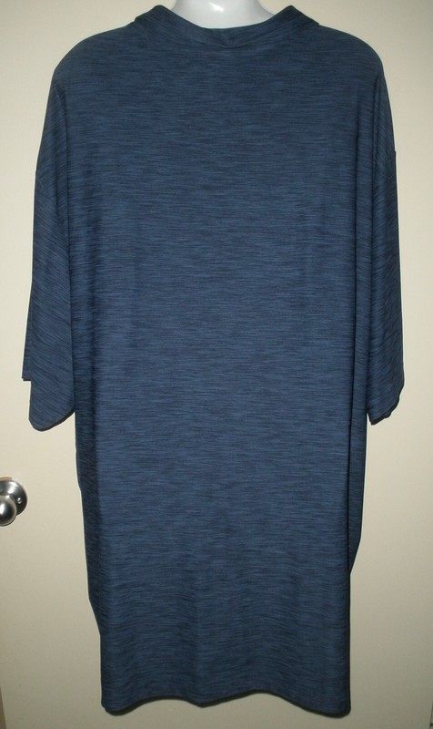 #1174 Roundtree & Yorke Performance Wicking SS Golf Polo Shirt Navy Blue 4XT gallery