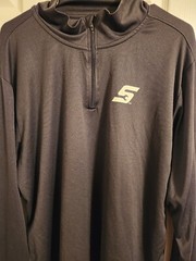 Snap On Long Sleeve 1/4 Zip Pullover Large