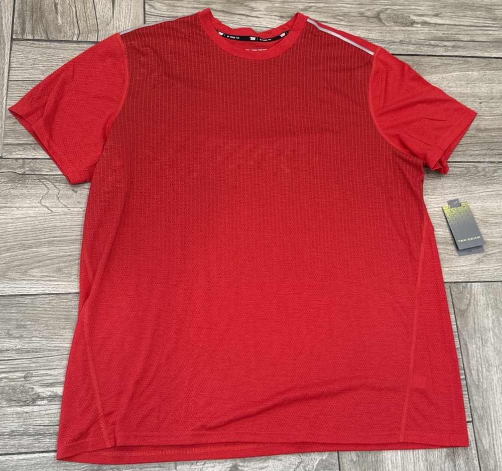XXL Tek Gear 2016 Tee Red Cooltek Quick Dry Performance 2017 T-Shirt