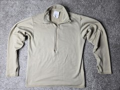 Military Gen III Grid Fleece Men’s Medium Beige Long Sleeve 1/2 Zip Cold Weather