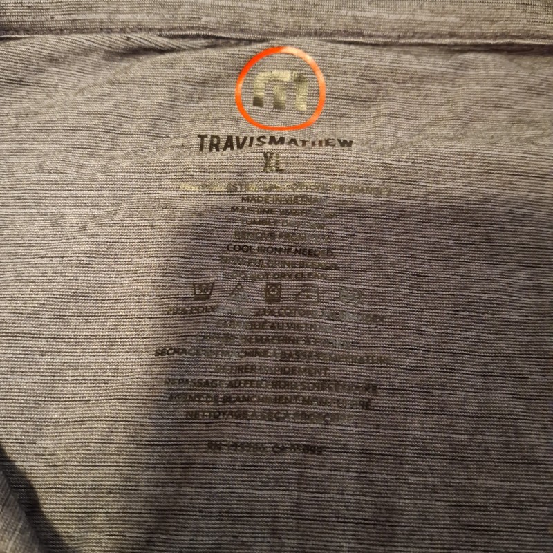 Travis Mathew Fresh Energy Quarter Zip Mens XL Gray Long Sleeve Golf gallery