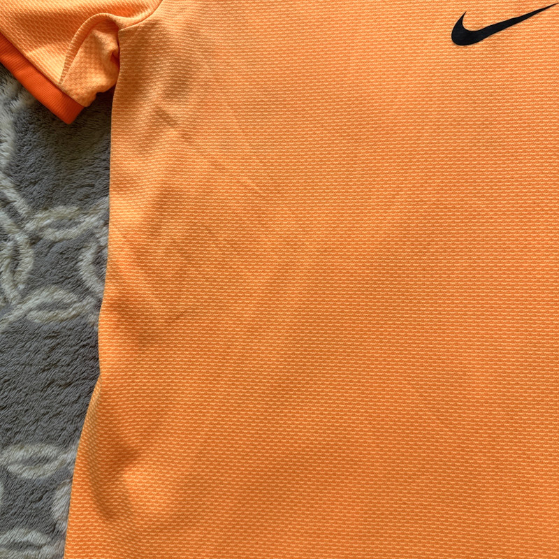Nike Aeroreact Rafa Nadal Tennis Short Sleeve Shirt Sz M Rare Orange gallery