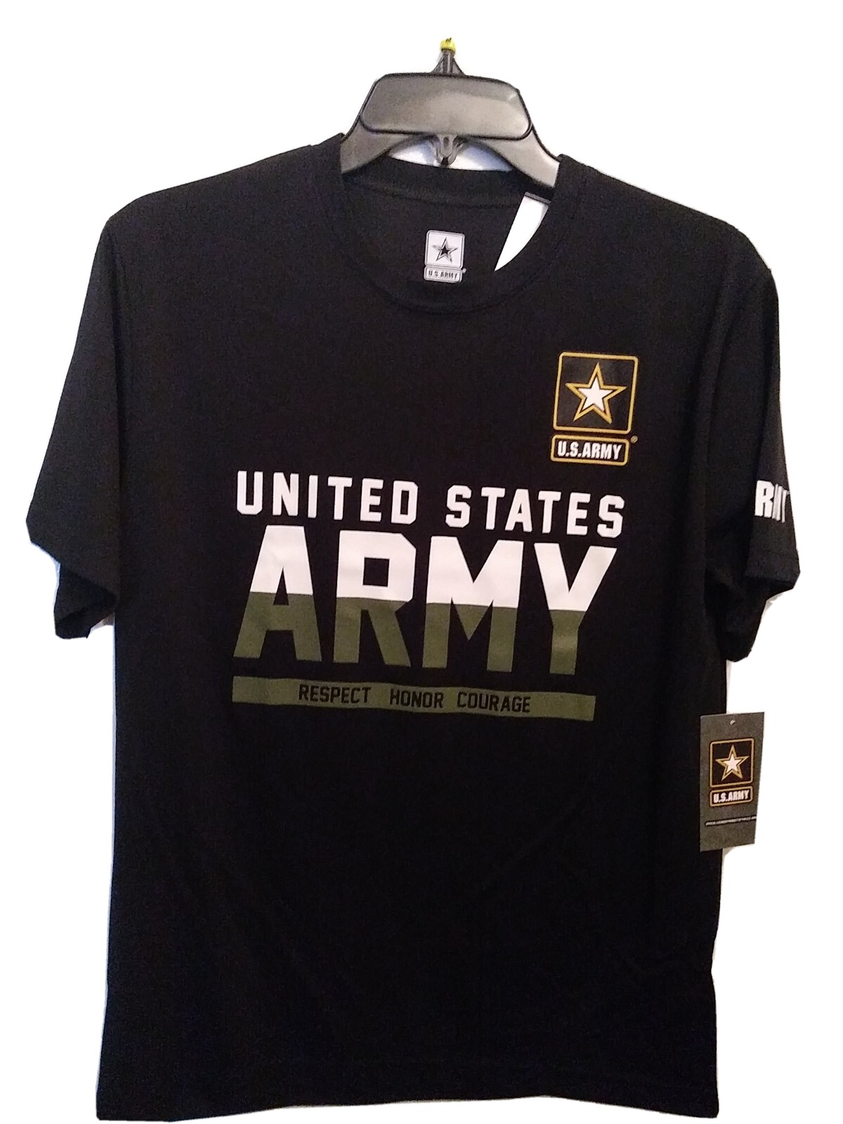 U.S. Army Strong Emblem Design Men's BLACK T-shirt STYLE GA34898001 SIZE XL NWT gallery