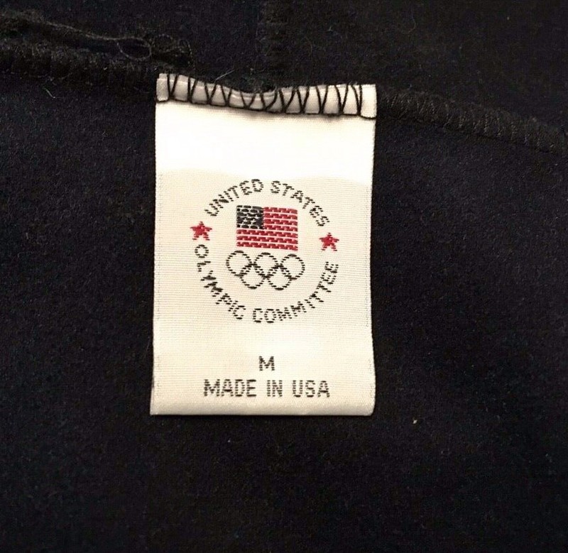 U.S.A Olympic Committee Full Zip Light Jacket Hooded Medium W/ Pockets gallery