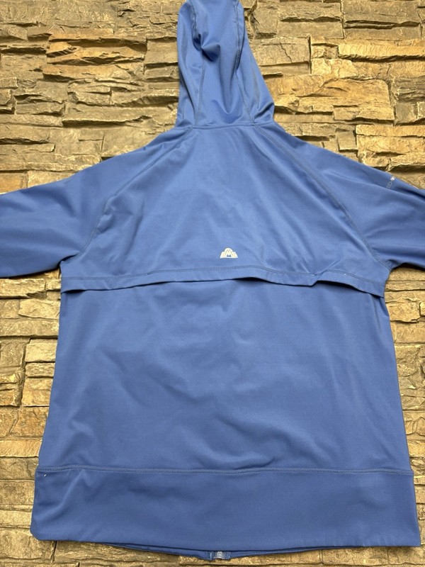 EMS Men’s Techwick Track Athletic Jacket Sz Large Blue Stretch Hike Running gallery
