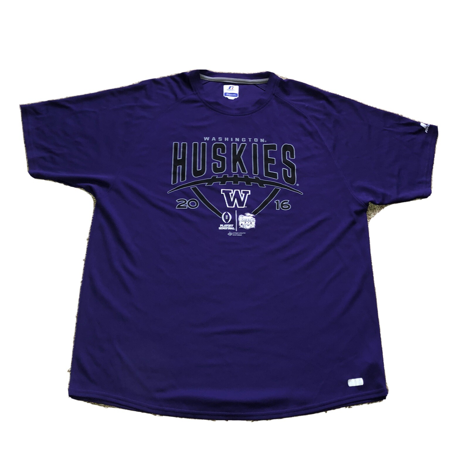 Russell Athletic Dri Power Washington Huskies Base Layer Shirt Mens Size Large gallery