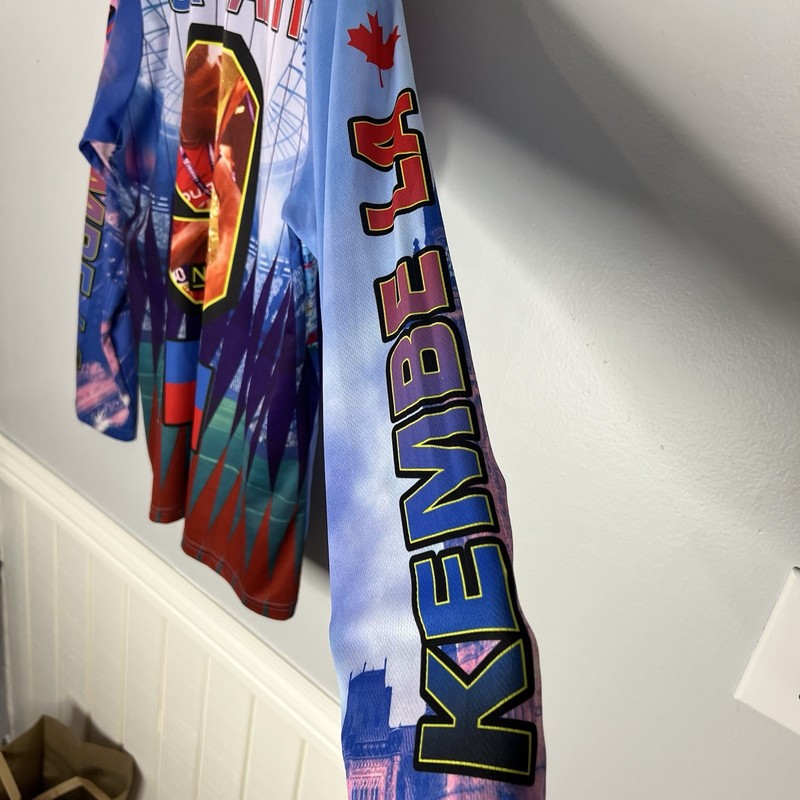 Union LA x Jo David x Fly Nowhere For Haiti Long Sleeve Jersey Mens XL Multi gallery