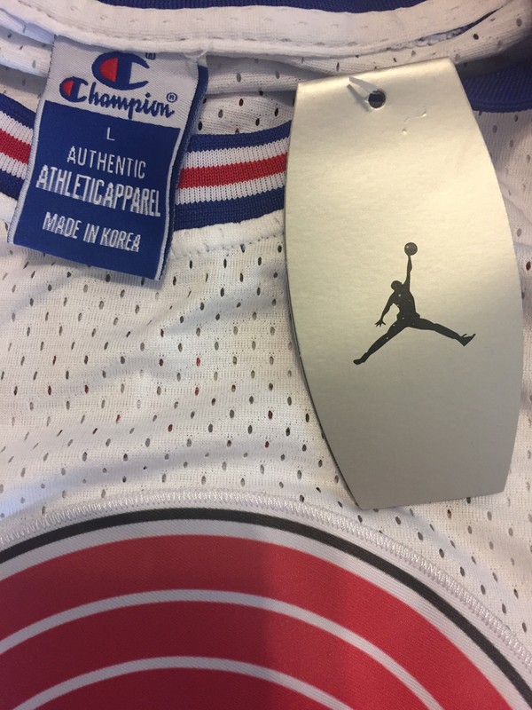 Space Jam Tune Squad Donald Duck Jersey Champion Jordan Large gallery