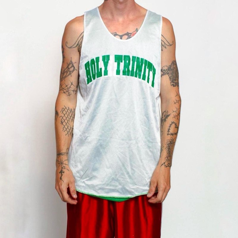 90s Holy Trinity Reversible Mesh Tank USA Athletic Jersey Double Sided Large gallery