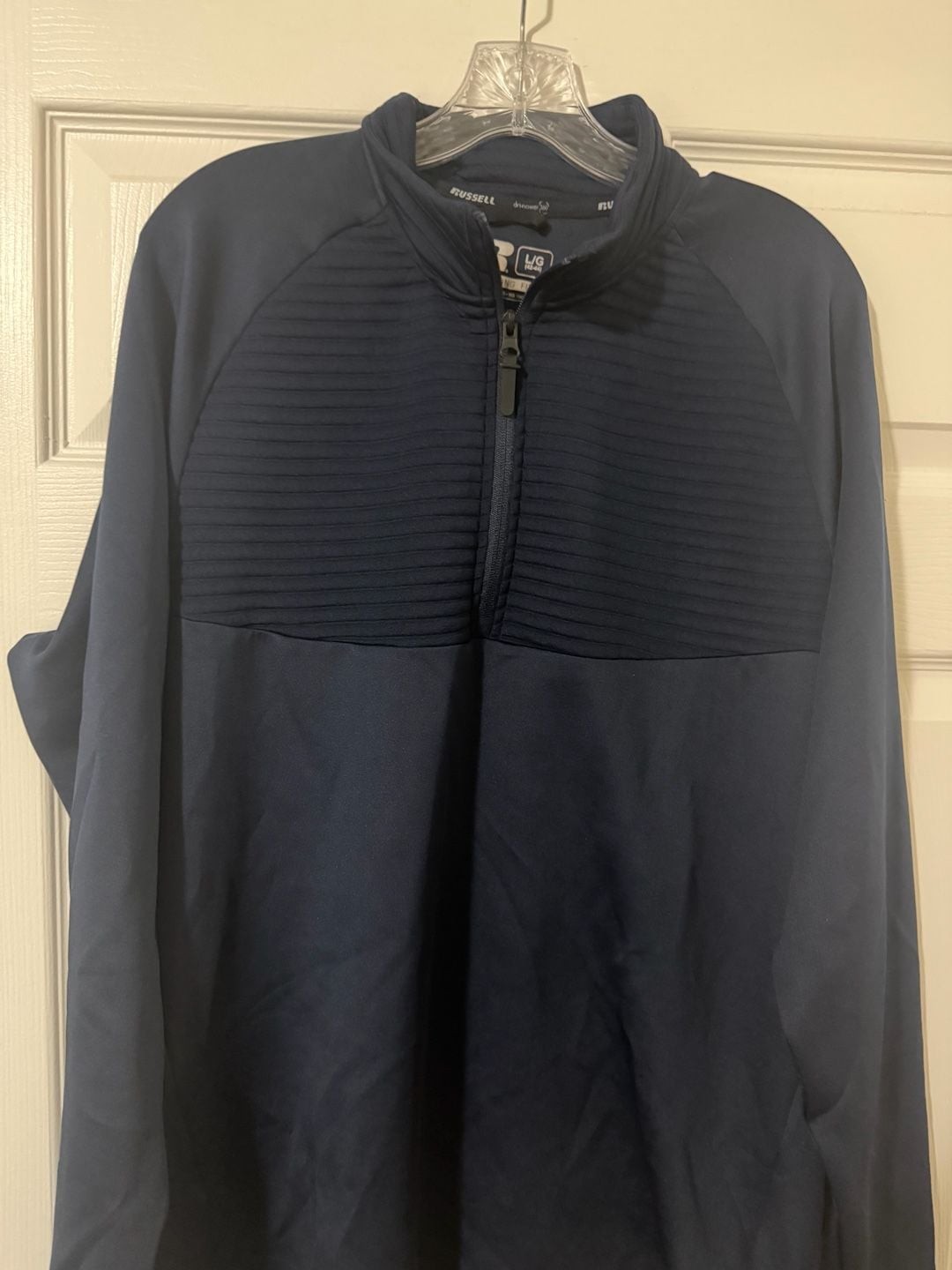 Russell Dri-Power 360 Training Fit Quarter Zip Pullover Navy Size L/G gallery