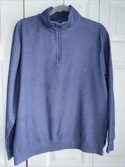 Onward Reserve Performance Quarter Zip Long Sleeve Pullover Blue Sz L