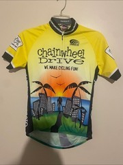 Chainwheel Drive Cycling Jersey – Yellow, Orange, Blue, Green Speedwear XL