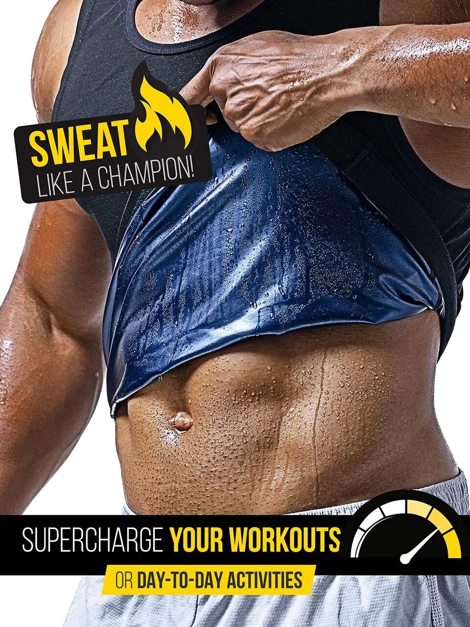Sweat Sauna Vest Men Weight Loss Sports Waist Trainer Tank Top Body Shaper S-5XL gallery