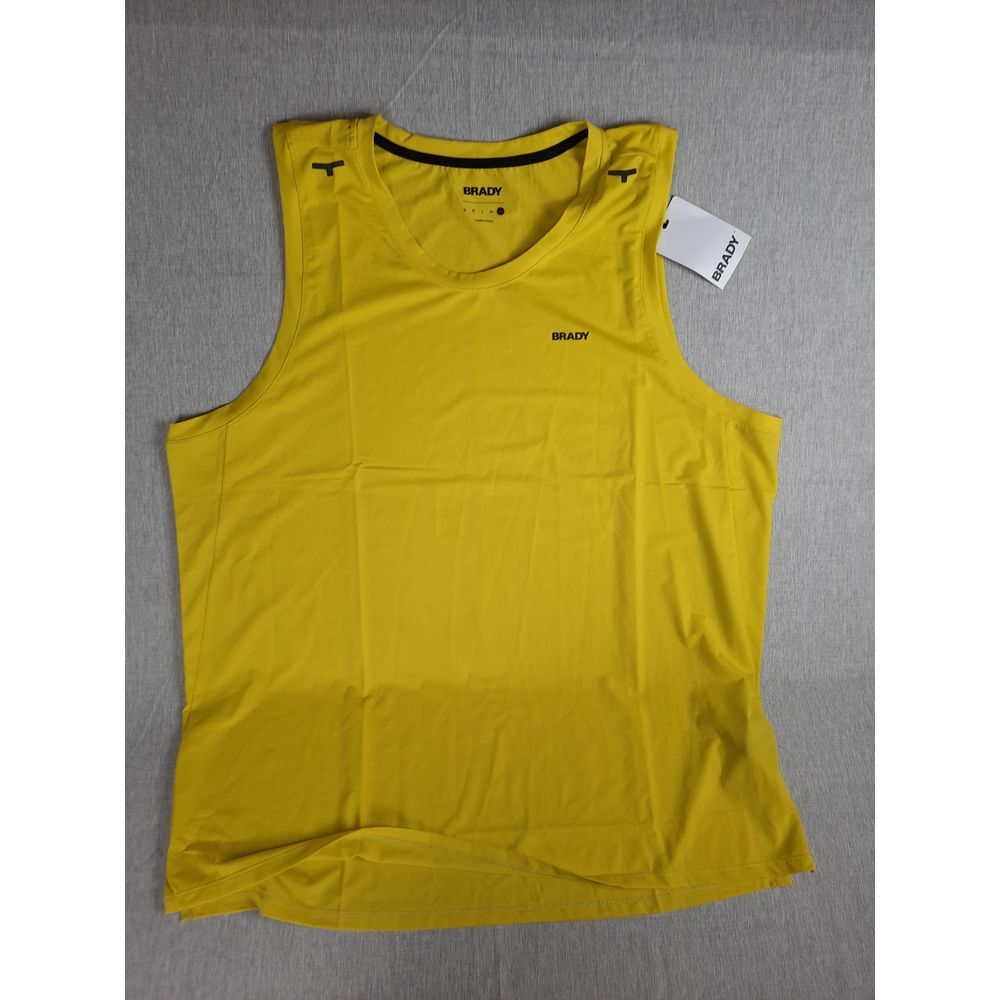 Brady Men 2XL Lightweight Stretch Performance Run Tank Tops Round Neck Polyester gallery