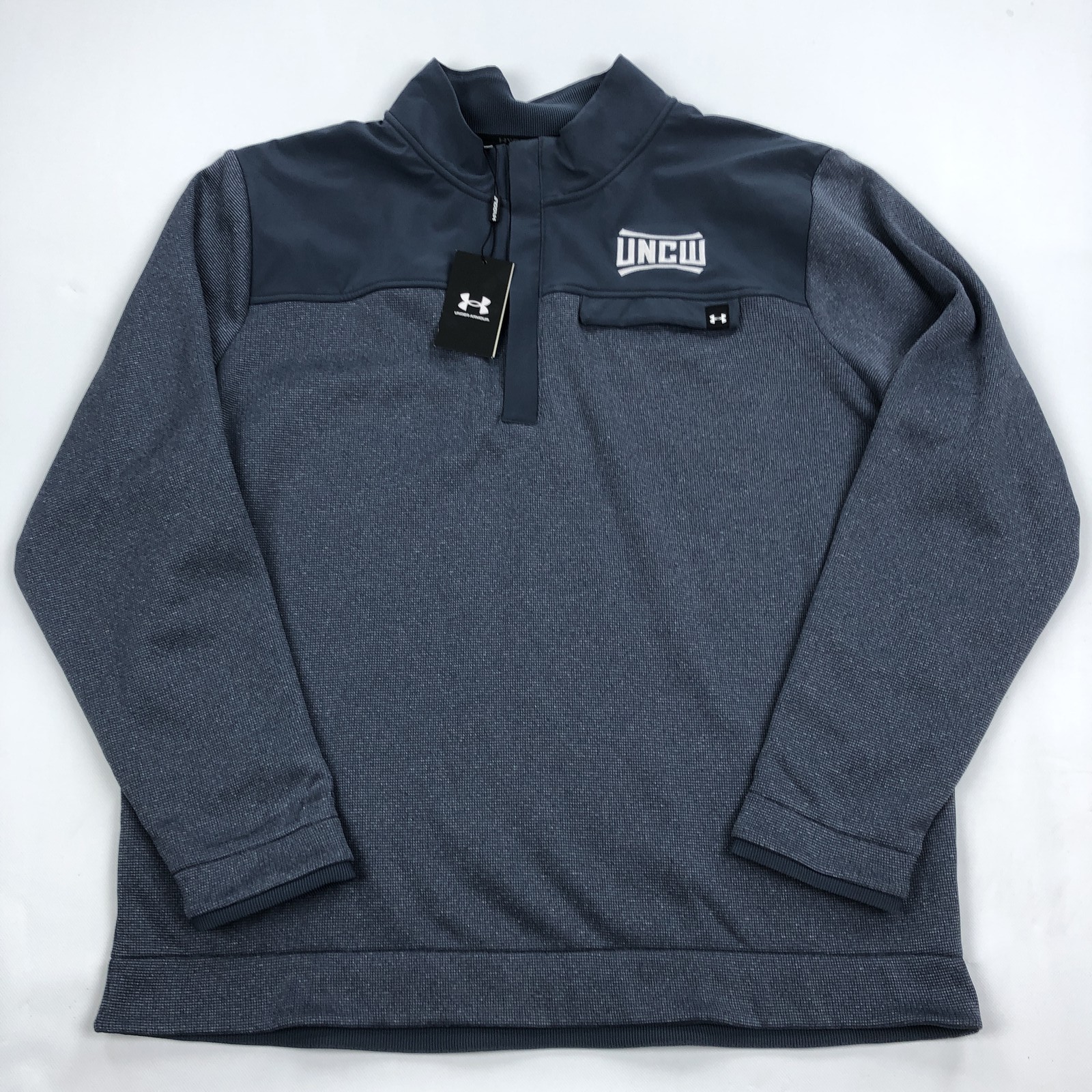 Under Armour UA Storm Sweater Fleece UNCW Pullover Men's 3XL Blue Golf gallery