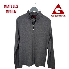 Gerry 1/4 Zip Pullover Men’s Medium Gray Performance Golf Shirt Activewear
