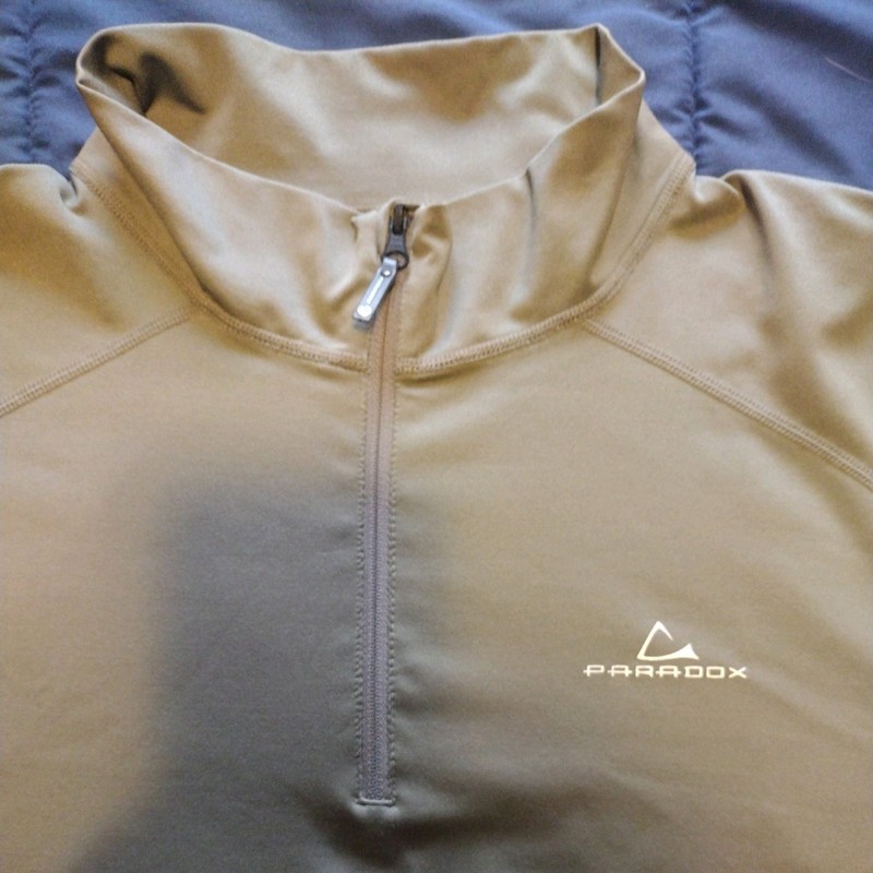 Paradox Pullover Mens Large Olive 1/4 Zip Long Sleeve Shirt!!! gallery