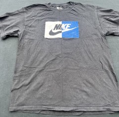 Nike Air Men’s Athletic Short Sleeve Color Blocked LogoGym Graphic T-Shirt SizeL