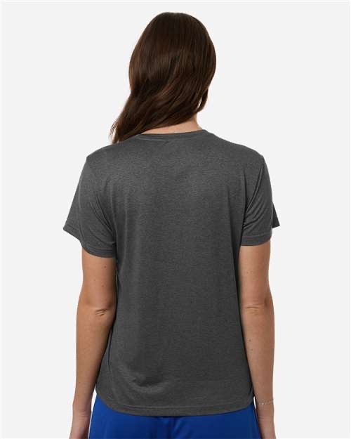 Adidas Women's Small Gray Performance Pre-Game T-Shirt Crew Neck Athletic Tee gallery